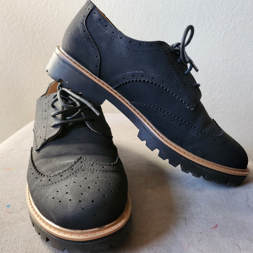Journee Collection Black Women's Oxfords